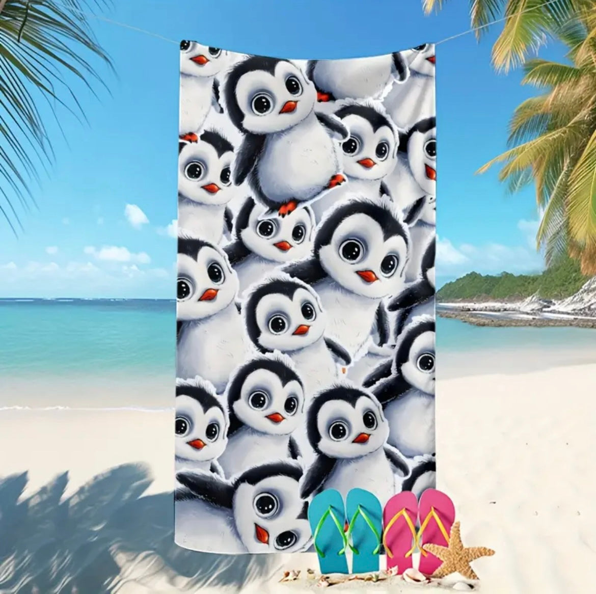 Pinguïn StrandHanddoek