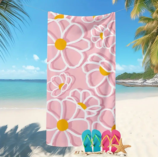 Bloemen StrandHanddoek